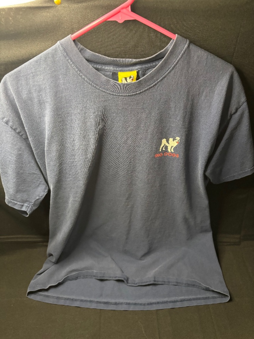 Vintage Big Dogs America's Heroes Firefighter Graphic Men's LG Navy Blue T-Shirt
